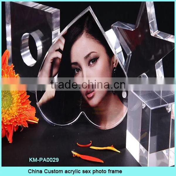 Love acrylic photo frame wholesale
