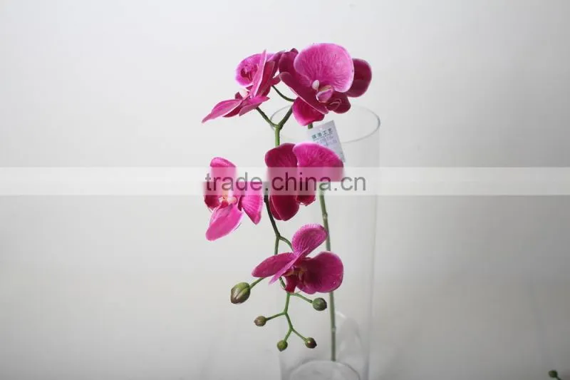 Plastic butterfly orchid artificial butterfly orchid decorative flowers for Promotion