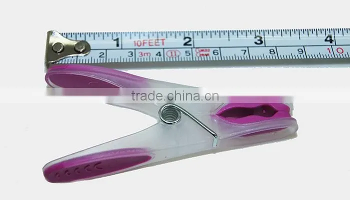 packed into plastic basket multifunctional plastic soft grip clothes peg