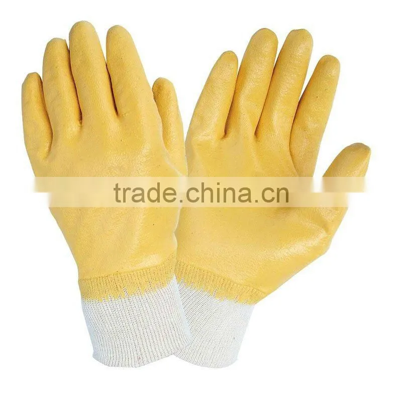 Fully dipped nitrile coated work glove