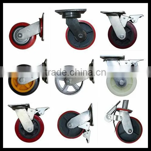 High Quality PP material 6 heavy duty pu caster wheel