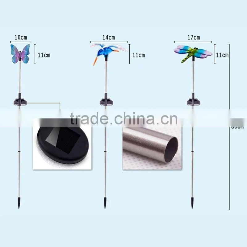 Solar LED Path Light Outdoor Garden Lawn Landscape Stainless Steel Spot Lamp