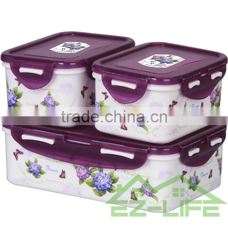 BPA free microwave safe plastic food storage containers