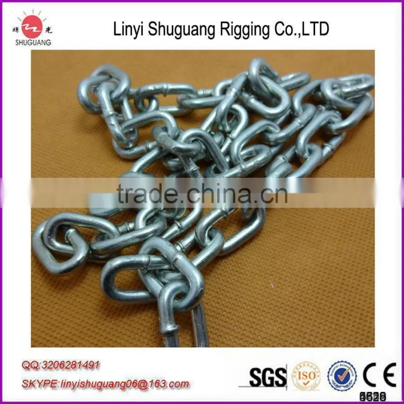 galvanized link chain, for marine use, dock fender link chain, marina, pontoon