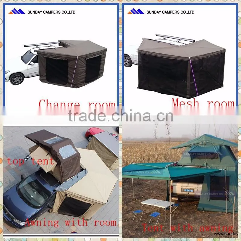 China Fox Wing Awning pull out off road campers car sun shade 4wd awning for cars