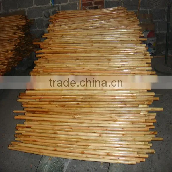 Varnished wooden broom handle with high quality