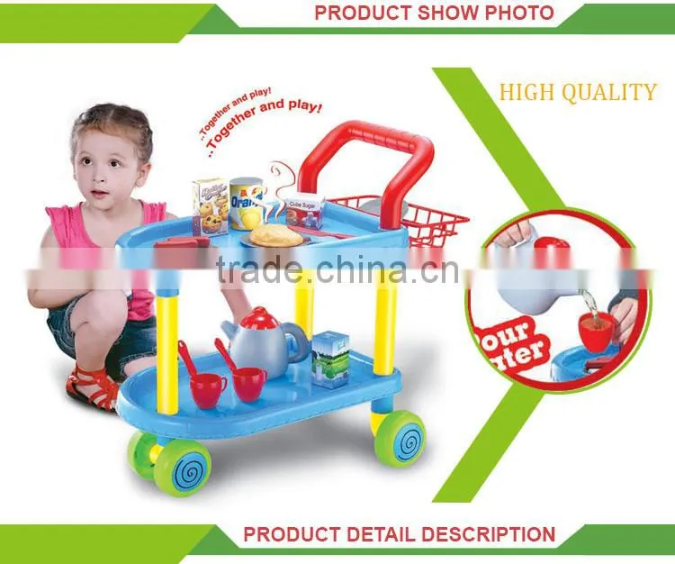 Wholesale Children Breakfast Shopping Cart Toy