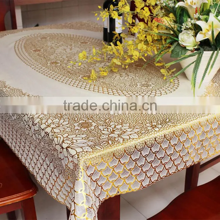 Cheap PVC tablecloths vinyl lace tablecloth roll tablecloth vinyl fabric