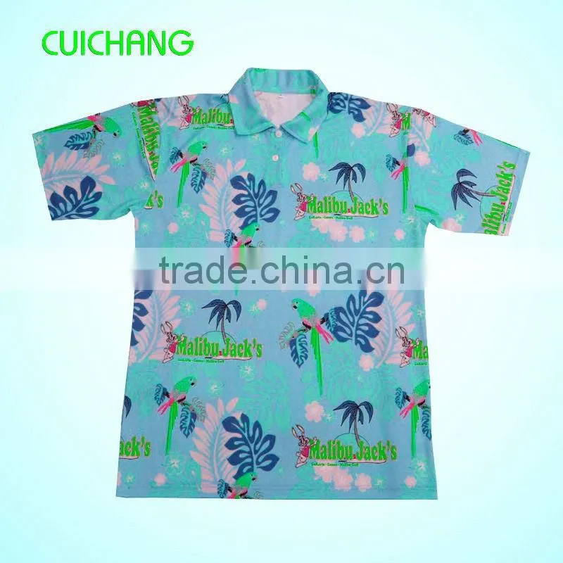 wholesale heat transfer/silk screen print polyester/cotton custom design jersey polo shirts MQF-072