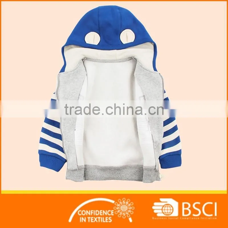 Boy Winter Brush Fleece Warmly Hoodie Jacket - Toddler