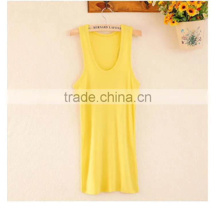 100% cotton women camisole top strings camisole Y-style tank top