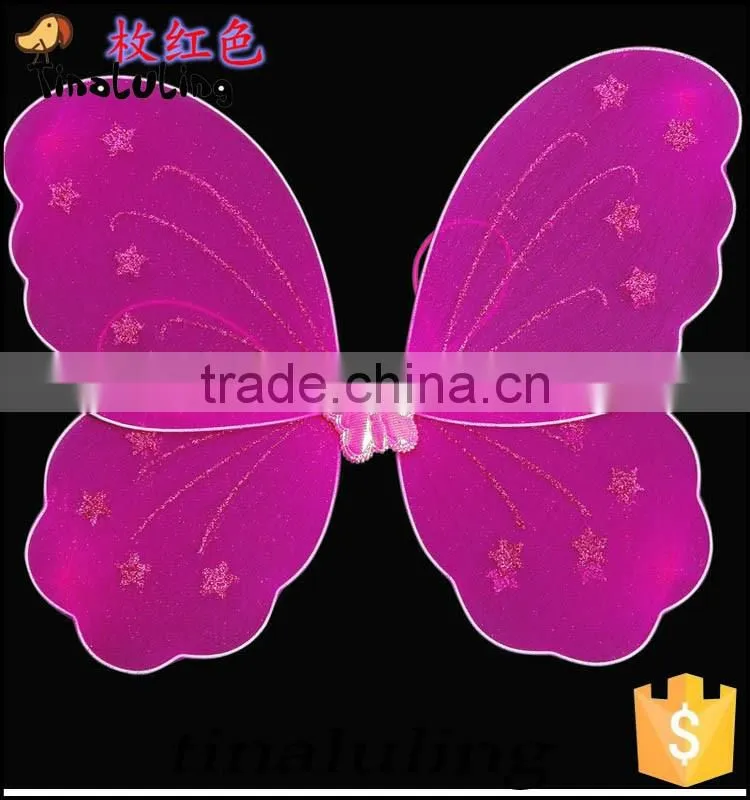 wholesale factory directly girls single cheap angle fairy wings for party decorations