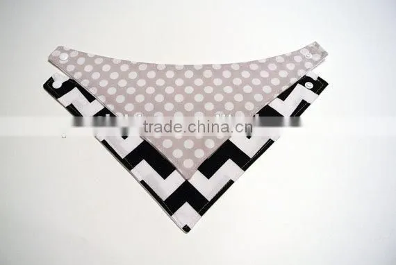 High quality Organic cotton baby bandana bibs