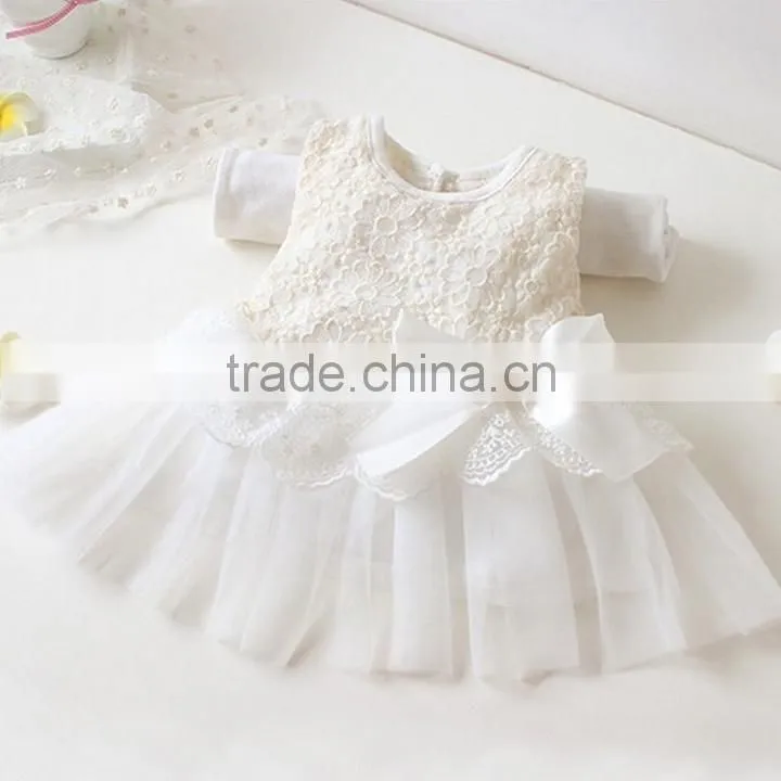 New girls children's summer lace tulle dress flower princess party dress Birthday Gift 4 Colors SV000411