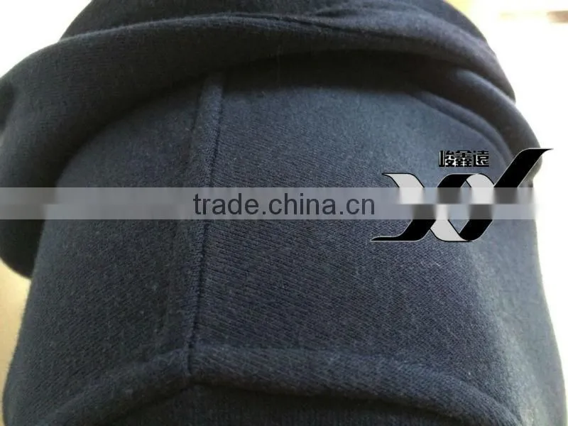 custom wholesale men cotton fleece pullover hooded sweatshirt jacket with design collar