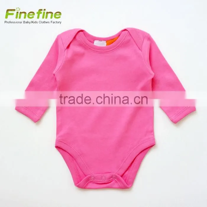 Long Sleeve Hooded Plain Baby Clothes Colorful Fancy Cotton Baby Rompers