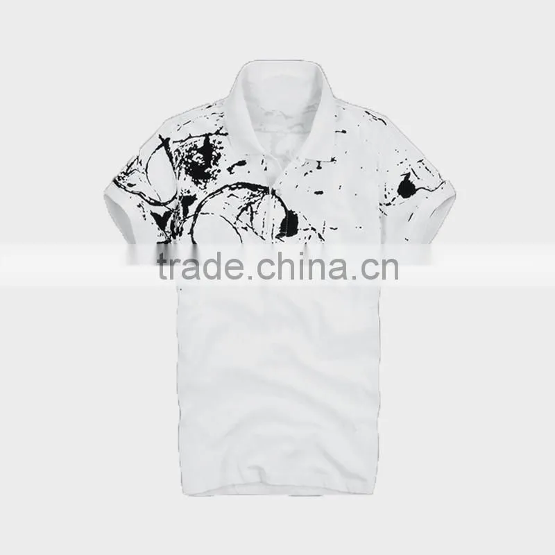 2015 Men's Polo Shirt with All Over Print