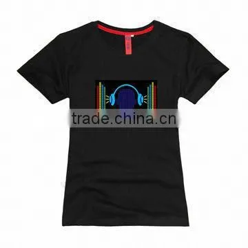 el lighting t-shirts sound active el t-shirt