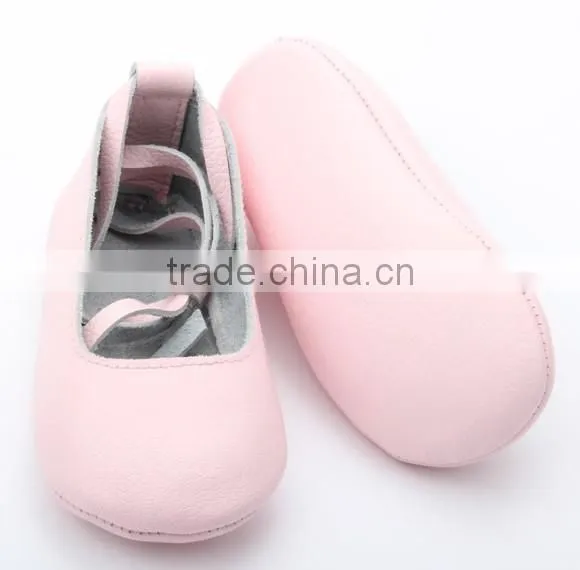 Popular anti-skid handmade soft leather baby shoes
