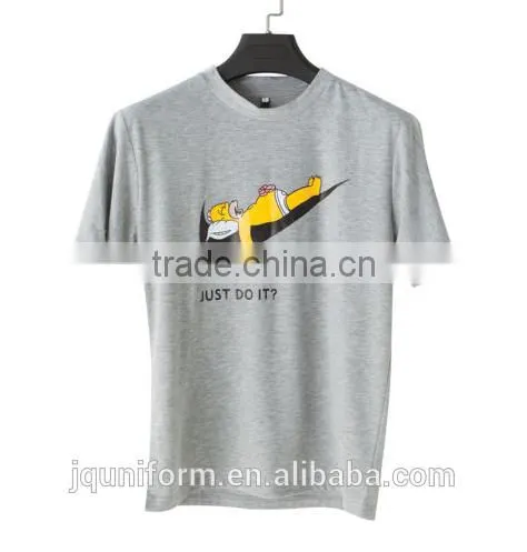 2016 new design wholesale plain white 100% cotton t shirts for men