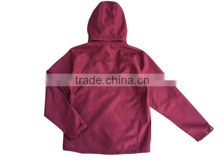100% Ployester hot sale without hood hiking softshell women jacket