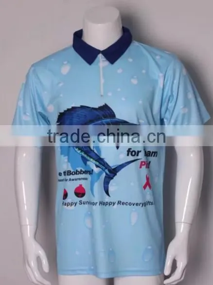 custom sublimation finishing shirt , fishing t-shirt