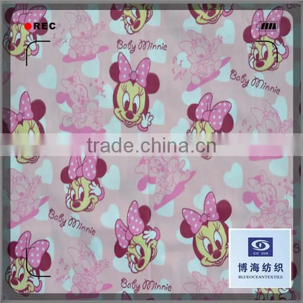 tc twill with digital fabric printing on fabric