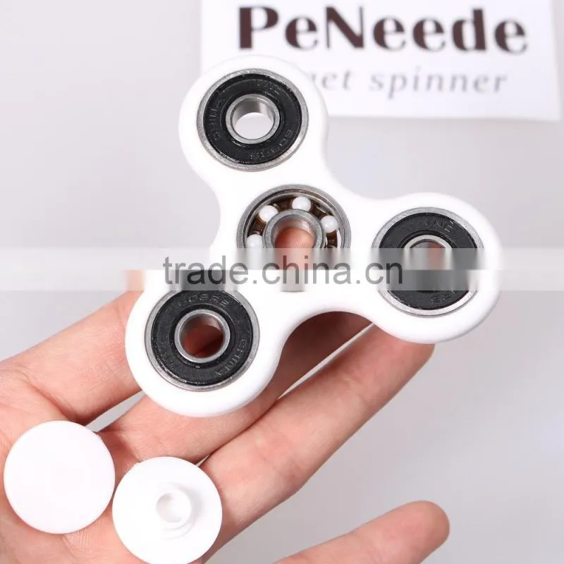 Tri-Spinner Fidget Toy Plastic EDC Hand Spinner For Autism and ADHD