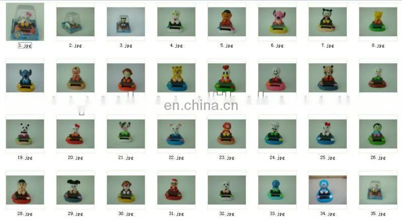 solar powered nodding head animals/solar toys/solar flip flap
