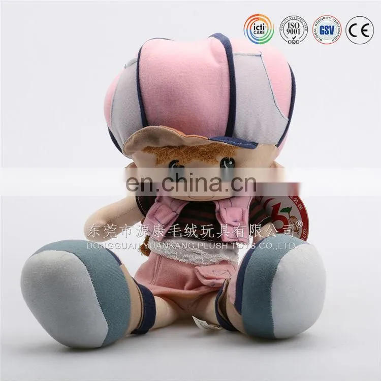 3d face plush doll,3d face with plush toy