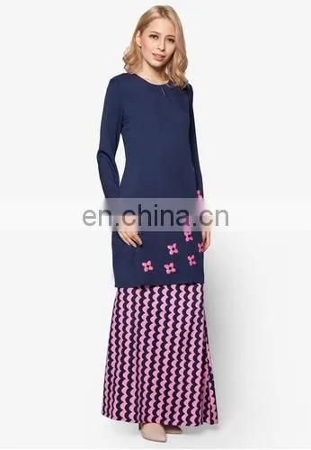 Latest design women baju kurung islamic clothing wholesale