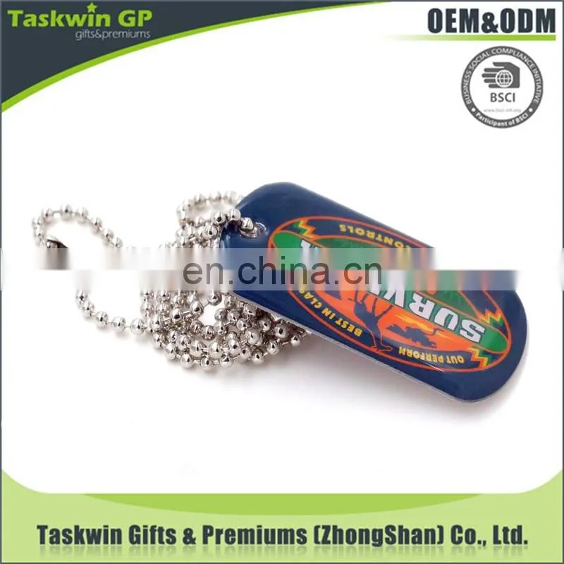 Metal dog tag with chain, metal dog tag with printing logo, custom sublimated dog tag for sale