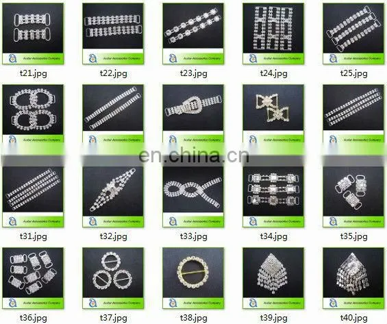 Fashion silver bra bikini connectors for ladies swimwear accessory