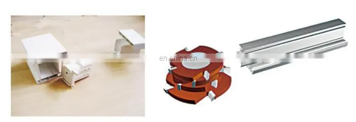 China factory window end milling machine for making PVC and Aluminum mullion