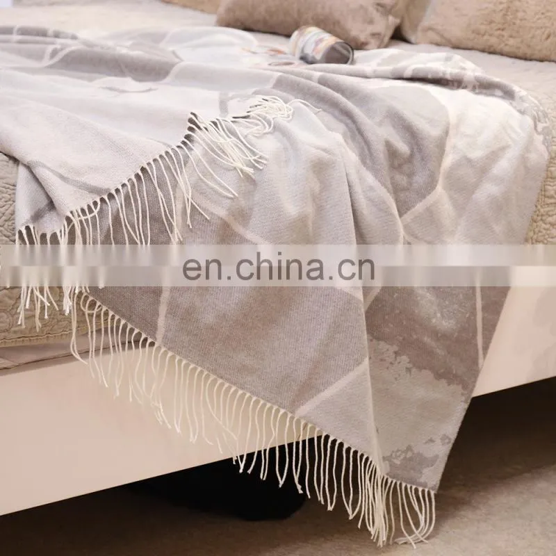 50''x60'' Cheap Printed Throw Blanket Lightweight Soft Cozy for Bed or Sofa Decorative Blankets