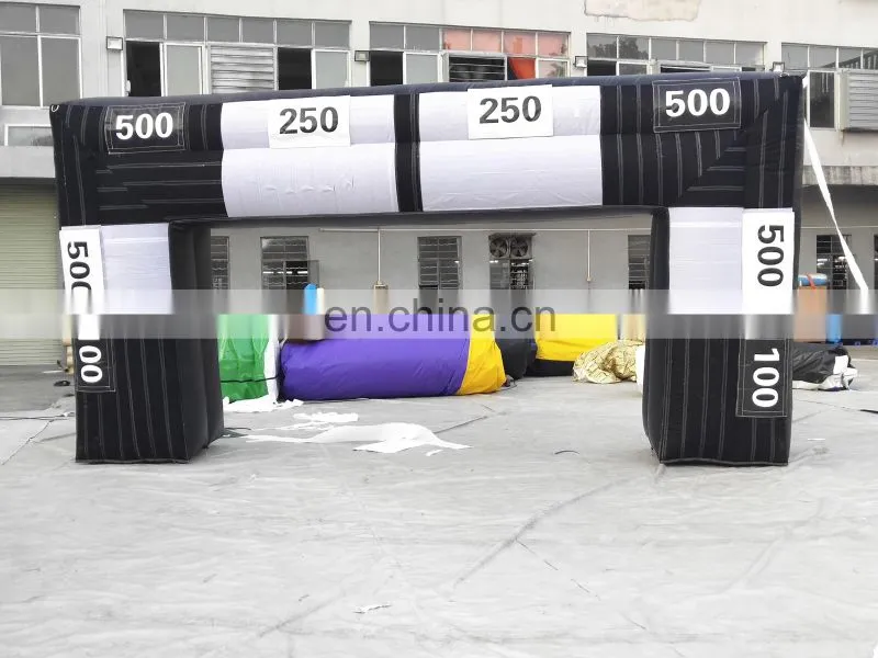 Just Fun Soccer Shootout Game Portable Inflatable Football Shooting Target Post Gate Inflatable Football Goal For Sale