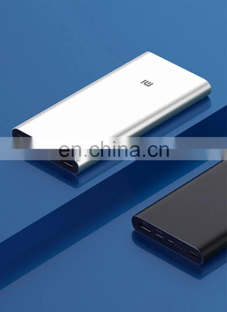 2020 Xiaomi Mi Power Bank 3 10000mAh USB Type C Two-Way 18W Quick Charging Powerbank External Battery Pack Portable Charger
