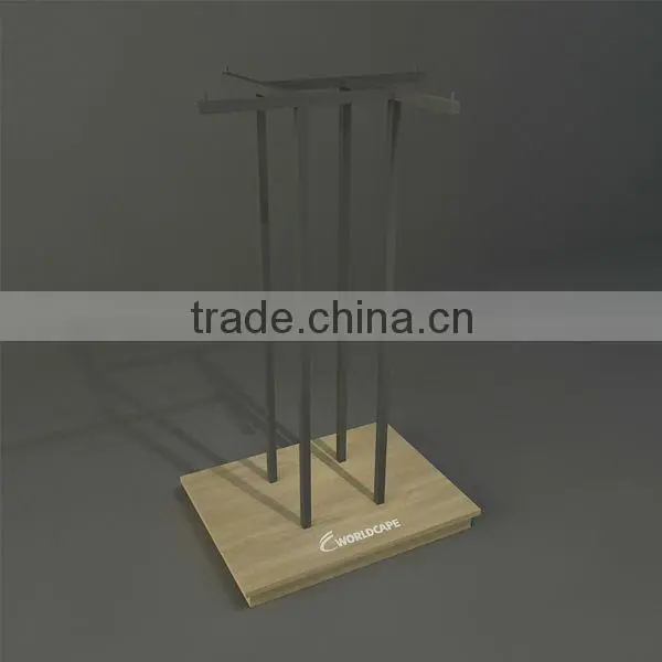 4 way clothing display stand