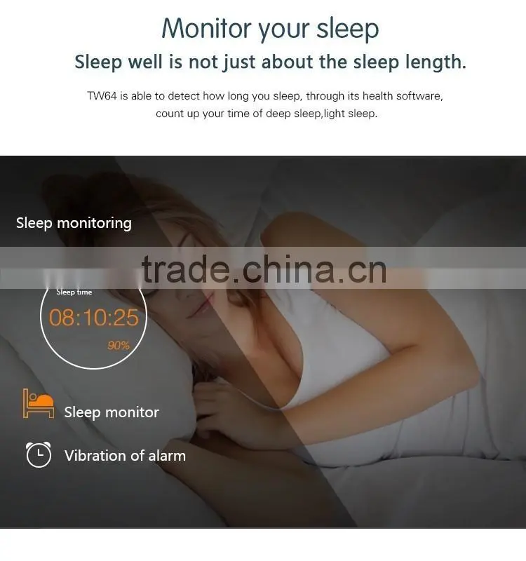 Sandentary reminder/Pedometer/Distance/Sport time/Calorie/Sleep monitor/in call remider Smart Bracelet tw64