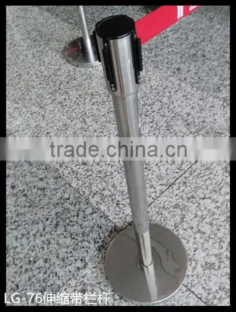 Stainless Barriers stand with retractable belt