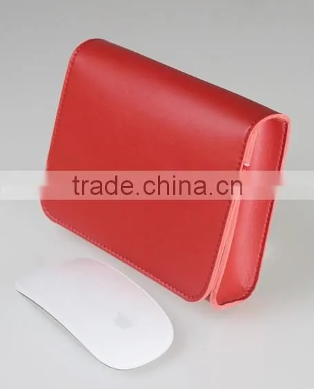 High Quality Microfiber Leather Multifunction PC Bags Laptop Holder Bag for Macbook with Mouse Mat and Purse