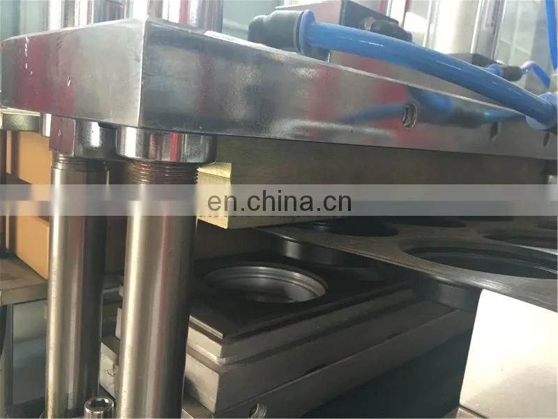 PCL420 Auto PVC PETG BOPS Drink Cup Lid Thermo Forming Machine, food packaging Plastic tray plate making equipment