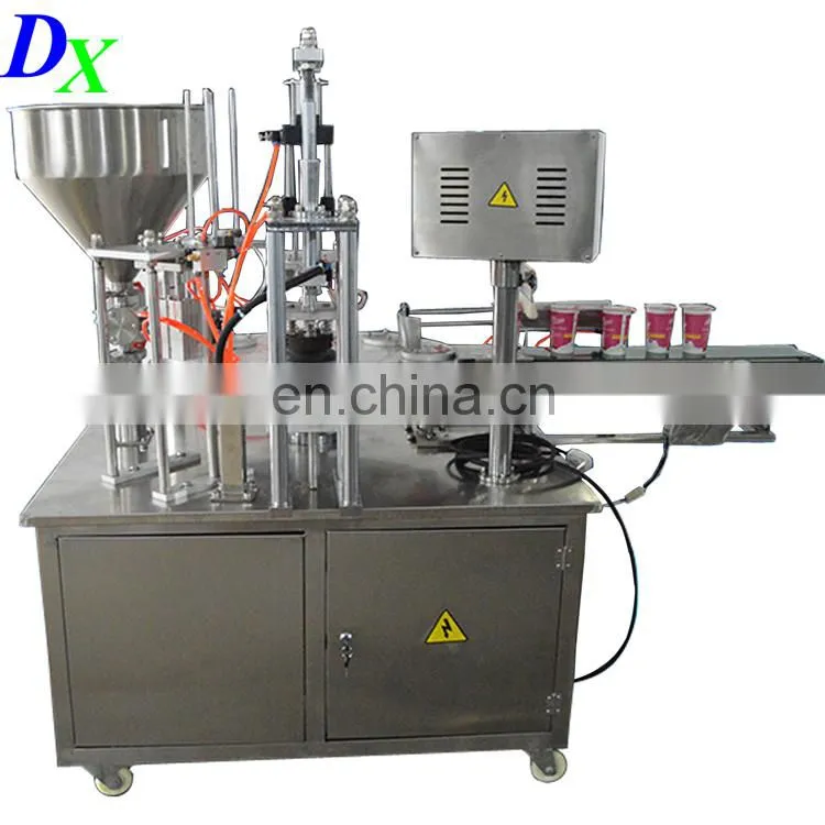 900 Rotary Cup Bottle Plastic bucket Paste Liquid Filling Sealing Capping Machine