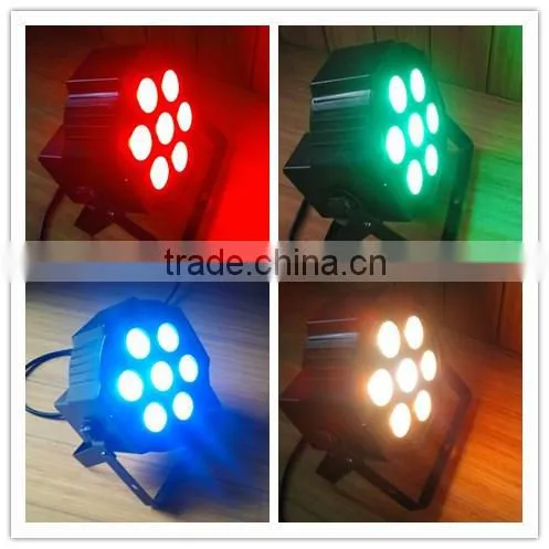2016 new Small led stage disco mini par 7x10w rgbw 4in1 led par light