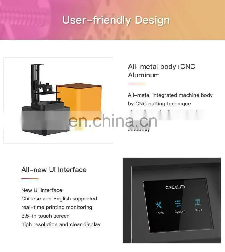 3D Printer LD-002R - DLP New LD-002R LCD 3d house printer for jewelry UV resin 3d printer