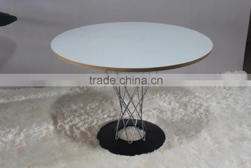 plywood cyclone table, cyclone dining table for dining room or cafe