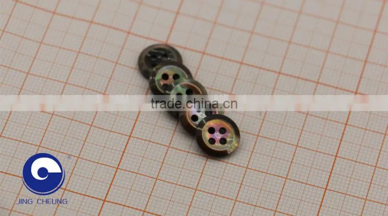 custom carving natural brown mother of peal shell button for lady dress