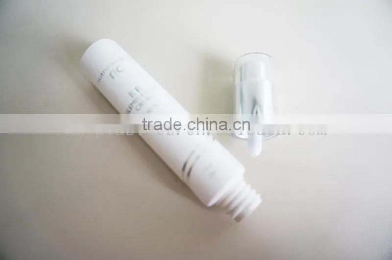 plastic tube with airless pump cap