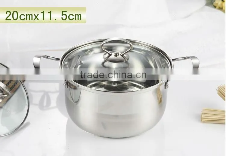 Stainless steel kitchenware sets 12pcs portable carry stainless steel cookware sets