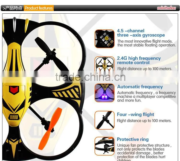 2014 Newly arrival X35 Small Quadcopter 2.4GHZ 4.5ch 4axis RC Quadcopter with light with gyro rc quadcopter